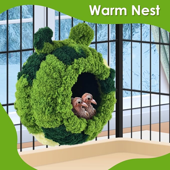 KATUMO Conure Nest, Bird Breeding House Cockatiel Snuggle Hut for Budgie, Parakeet, Cockatiel, Conure, Lovebird, Canary, Finch, Hamster, Small Pets