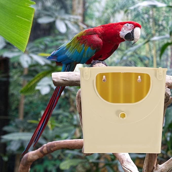 Zerodeko 4-Pack Bird Breeding Boxes Hanging Nesting Houses for Small Birds Finches Sparrows Parakeets Lovebirds with Easy Clean Design and Durable Construction 5.11X5.11X3.93 Inches
