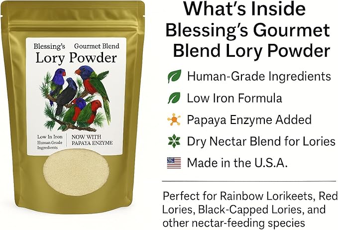 Blessings Gourmet Lory Powder Dry Lorikeet Food (5Lb)