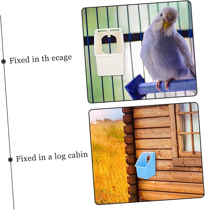 4pcs Multifunctional Hanging Pigeon Feeder Box Easy to Install Bird Cage Water Container for Pigeons Capacity Design for Convenient Feeding for Pet Shops and Bird Owners