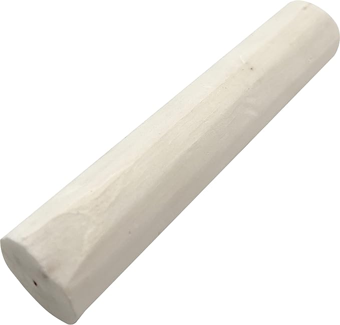by M&M 5497 Natural Sola Log PK1 - Handcut Natural Sola Wood Log Bird Foot Toy, No Bark, Lightweight, Easy for Birds to Chew with Beaks and Feet, Great for Medium Size Birds