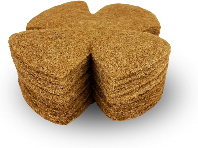 Natural Jute Pads, Bird nest, Canary nest Material, Parakeet, Bird nest Material, Nesting, nest pad, Finch Nesting Material, Breathable, Durable and Reusable Without Chemicals, (Pack of 10)