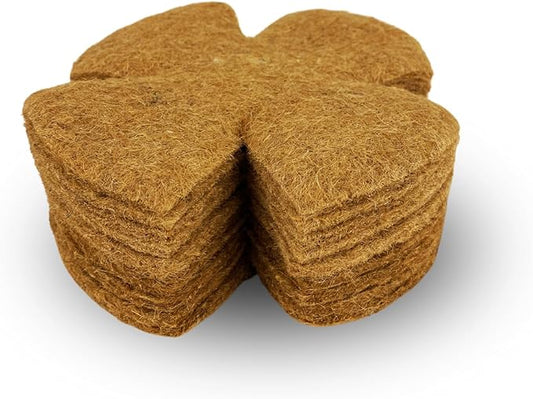 Natural Jute Pads, Bird nest, Canary nest Material, Parakeet, Bird nest Material, Nesting, nest pad, Finch Nesting Material, Breathable, Durable and Reusable Without Chemicals, (Pack of 10)
