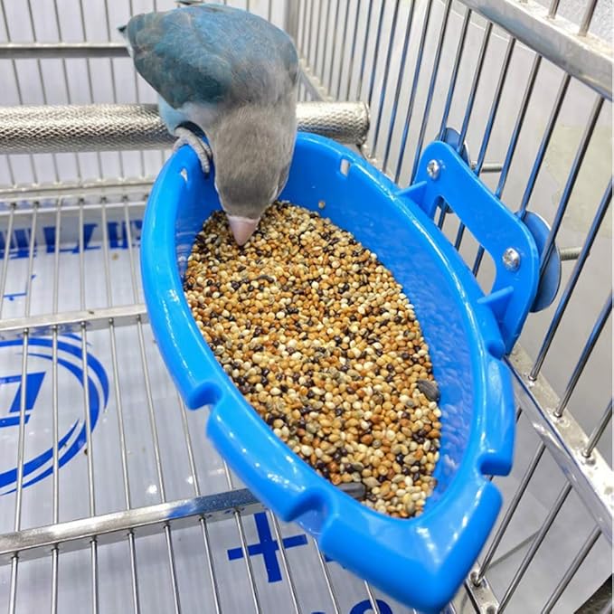 Upgraded Hanging Bird Bath Bird Bathtub Cube Bath Shower Box Bowl Hanging Cage Tool for Little Bird