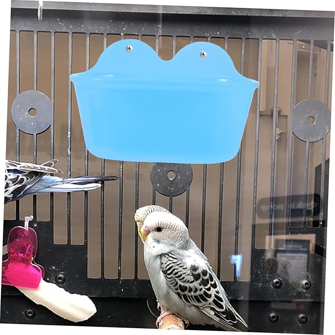 Parrot Bath Tub Injector and Balls Toys Bird Bathtub for Small Birds Like Parakeets and Cockatiels for Outdoor and Indoor Use