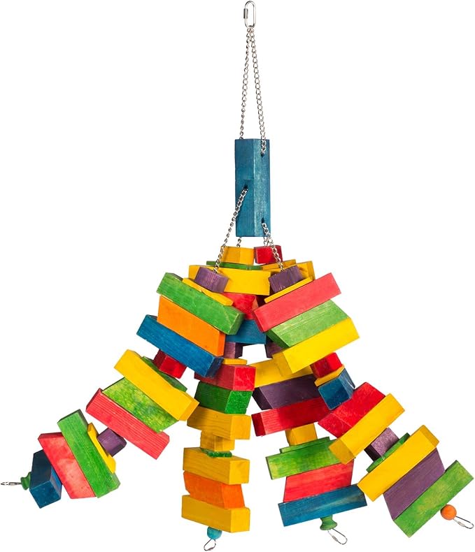 Prevue Pet Products Bodacious Bites Tentacles Bird Toy - Accessories for Large and Extra Large Birds, Hanging Cage Accessory for Foot Exercise, Beak Activity, Climbing and Mental Enrichment