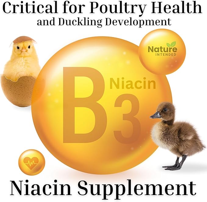 Health Multiplier Brewer's Yeast for Ducks, Chicken Probiotic, Niacin for Ducks, Chicken Vitamins, Chick Probiotics, Baby Chick Food, Duckling Supplies, Duck Niacin Supplement (Case of 10 Pouches)