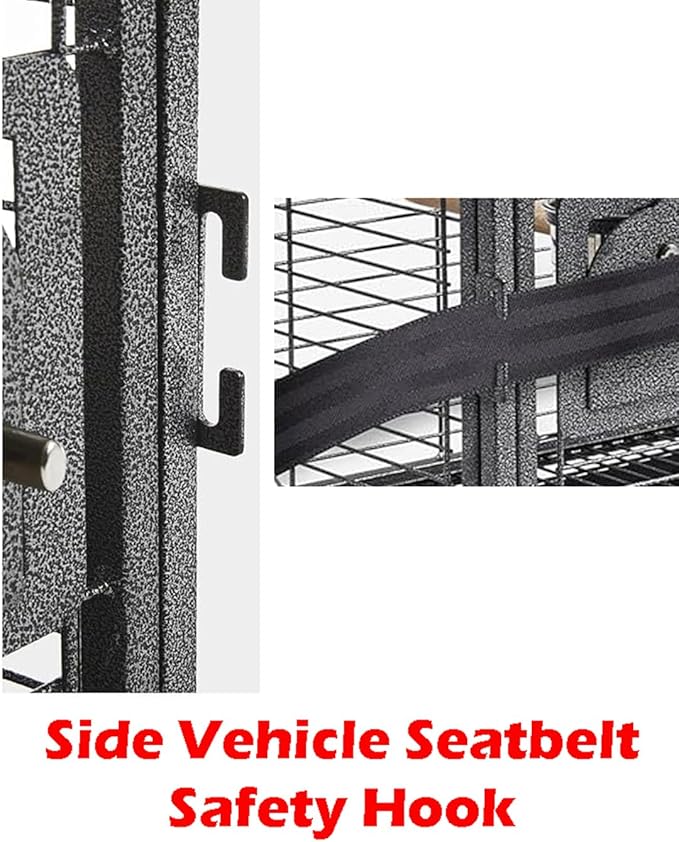 Deluxe Portable Durable Wrought Iron Bite-Proof Bird Travel Parrot Vet Carrier Cage Prevent Beaks Out Pet Products for Parrots Conures Cockatiel Amazon African Grey Include Cage Cover