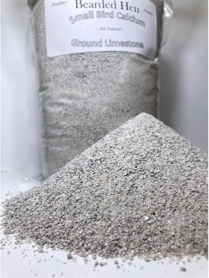 Small Bird Calcium Carbonate - Fine Ground All Natural Limestone - Egg Strength - Pullet, Quail, Pigeon, Parakeet, Cactus, Cacti Seed Germination (6 Pound)