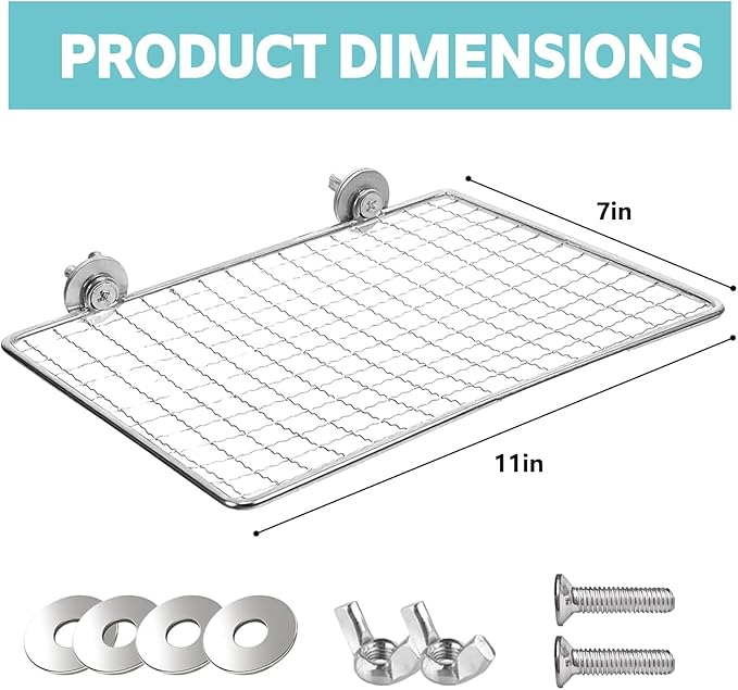 Bird Perches Platform, Stainless Steel Bird Perch Stand,Bird Cage Accessories Exercise Platform for Small to Large Parrots(Rectangle,XL)