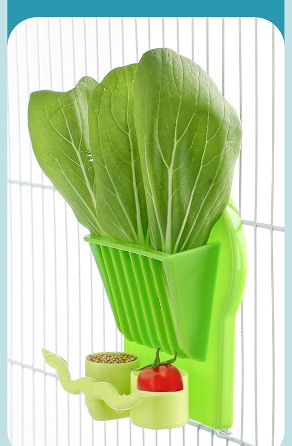 Bird Parrot Feeder Cage Fruit Vegetable Holder Vegetable Rack Pet Food Hanging Feeder Parrot Fruit Hanging Containers for Cage