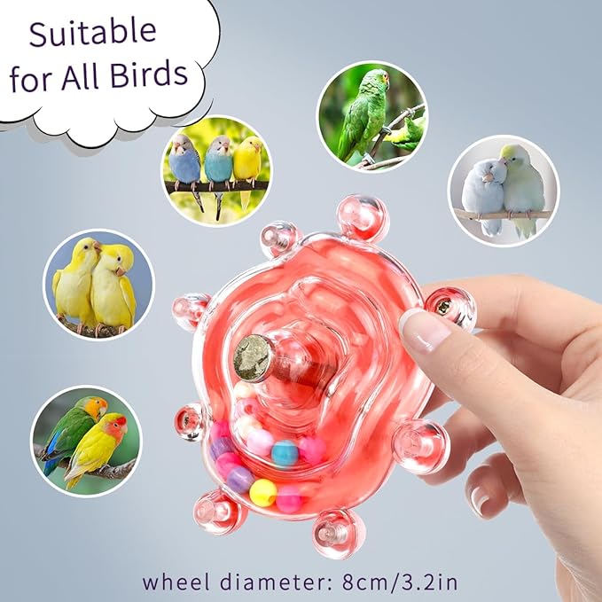 Budgie Toys, Parakeet Training Toy, Interactive Bird Educational Toy For Small Birds, Cockatiel Toys, Fun Parakeet toys, Lovebird toys, Quaker Parrot toys, Bird Toys For Conures, Sun Conure toys(Blue)