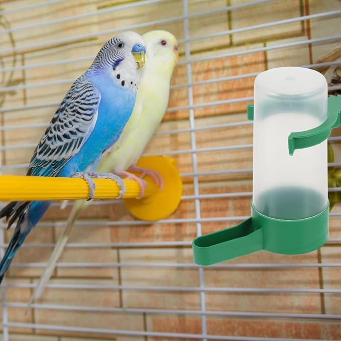 HANABASS 40pcs Automatic Bird Water Feeder Pigeon Water Dispenser for Easy Drinking Convenient Cage Accessory for Quails and Parrots Capacity Bowls