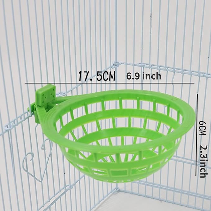Bird Breeding Nest Bed for Parakeet Cockatiel Canary Lovebird and Small Parrot Cage Hatching Nesting Box (Plastic)