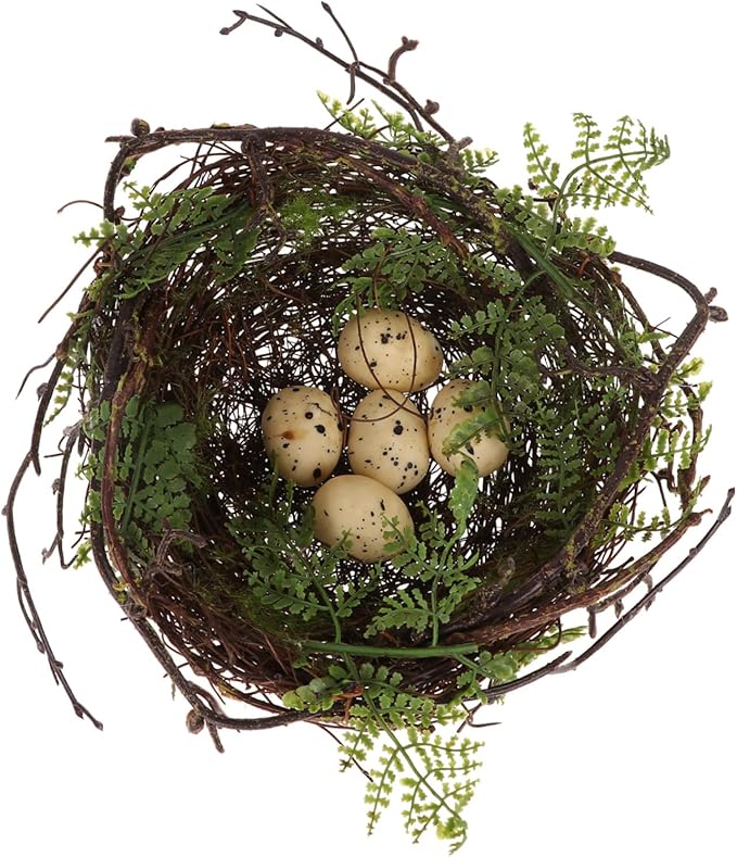 1 Set Easter Rattan Nest Arts and Crafts for Birds nest for Crafts Handmade Natural Decorative Child Household cage
