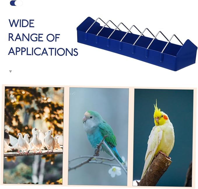 Bird Feeder Plastic Slot Storage Trough Bird Food Dispenser Feeding Dish Container Pigeon Supplies 40cm for Animals Pigeon Feeder