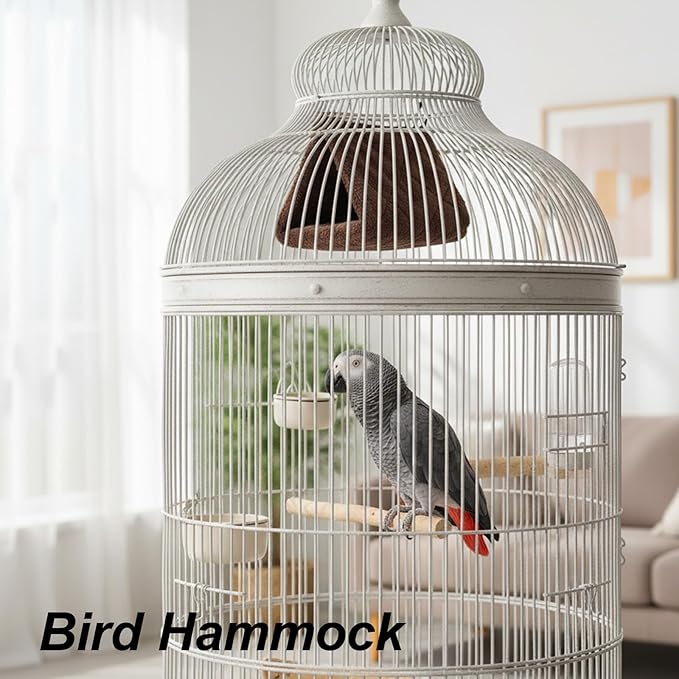 Bird Bed, Bird Hammock, Bird Nest, 3-Piece Set in for Multi-Bird Households and Breeders, Winter Warmth Protection and Stress Relief Hiding, Durable Material Construction