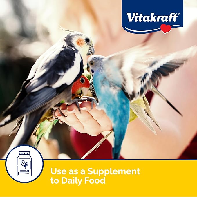 Vitakraft VitaSmart Egg Food for Birds - Daily Supplement for Parrots, Parakeets, Cockatiels, and Canaries - Bird Calcium Supplement 1.1 Pound (Pack of 1)