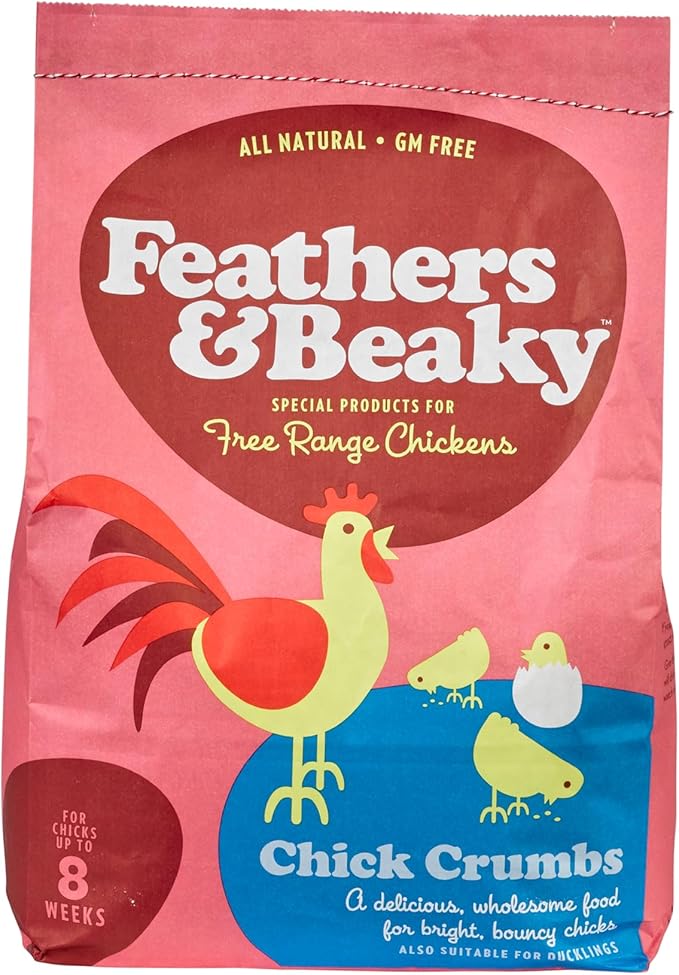 Spikes Feathers & Beaky Free Range Feed Chick Crumbs 4Kg