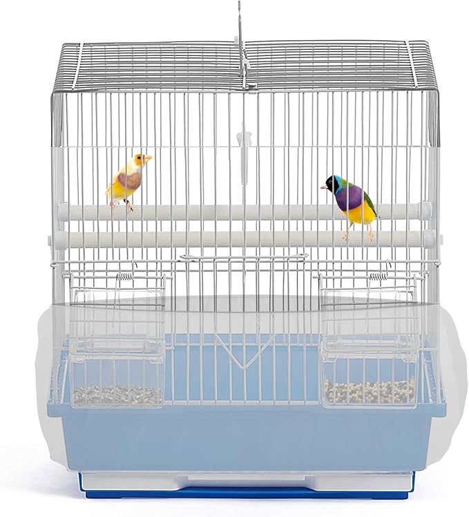Universal Bird Cage Seed Catcher Universal Mesh Skirt Cover Stretchy Small Animal Cages Cover Pet Removable Durable Protector (White, Extra Small)
