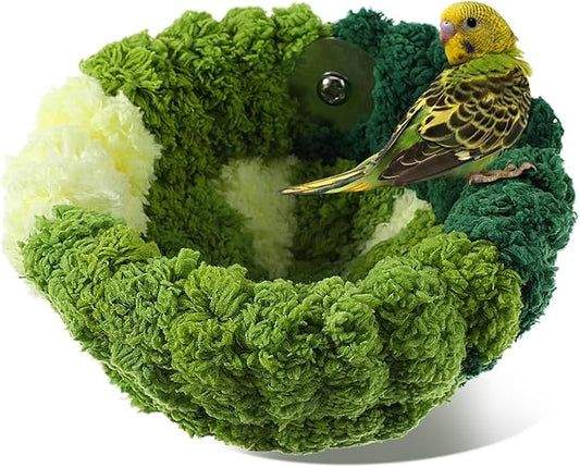 Bird Nest for Cage House Hanging Winter Warm Comfortable Bird Bed Durable Material Hanging Bedding for Conure Lovebird Canary Finch Coneshape Hamster Hummingbird Parakeet Laying Eggs Resting