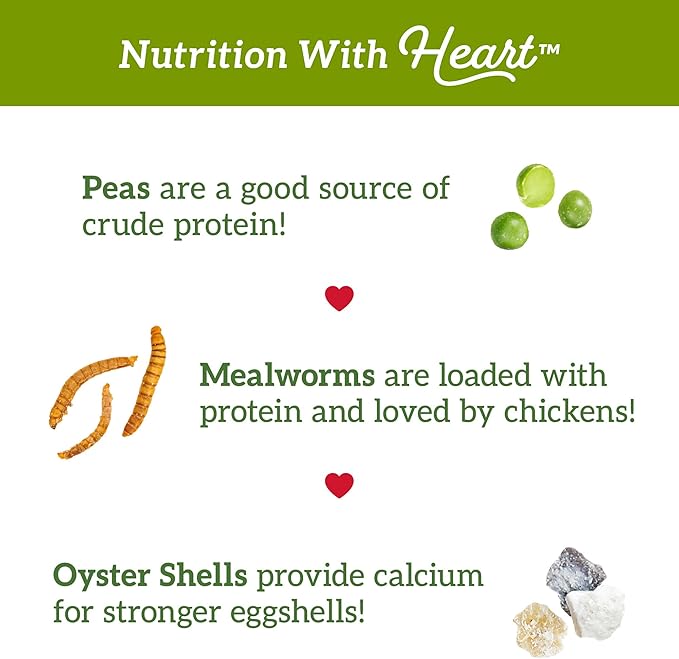 Love My Girls: Chicken Snacks - Veggies & Worms - 5lb Bag - Global Harvest, Gourmet Multi-Grain Treats, Corn-Free, Nutritious & Protein Rich Mealworms