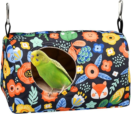 Bird Warm Bed - Parrot Sleeping Nest & Hideaway Cave for Cockatiels, Parakeets, Budgies & Lovebirds