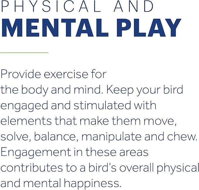 Prevue Pet Products Rope Ladder Bird Toy - Accessories for Small to Medium Birds, Hanging Birdcage Toy for Climbing, Foot Exercise, Beak Use, Mental Enrichment, and Interactive Play