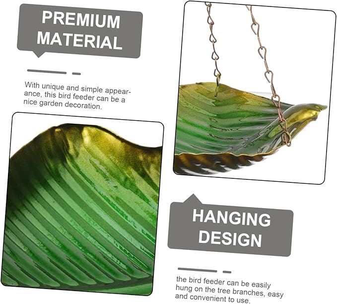 Abaodam Outdoor Garden Hanging Bird Food Container Bird Feeder Excellent Craftsmanship for Attracting Birds
