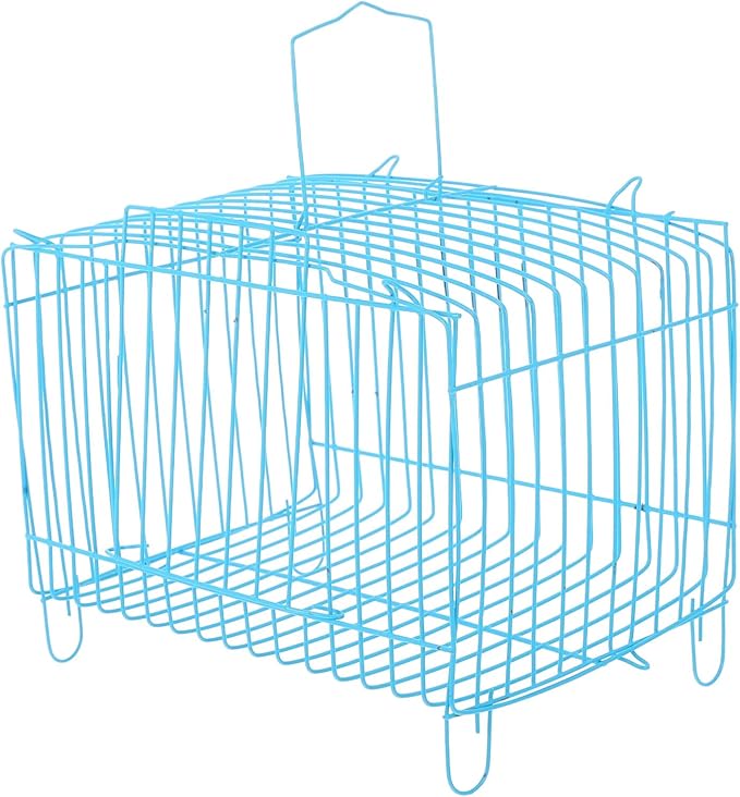 POPETPOP Bird Cage for Finches Portable Cage Net Cover Parrot Travel Carrier Steel Wire Comfortable Carrier