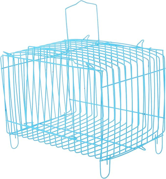 POPETPOP Bird Cage for Finches Portable Cage Net Cover Parrot Travel Carrier Steel Wire Comfortable Carrier