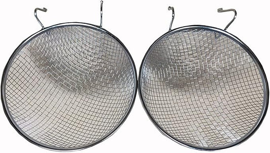 Mcage Lot of 2 Galvanized Steel Finch Canary Bird Nests with Metal Cage Hook