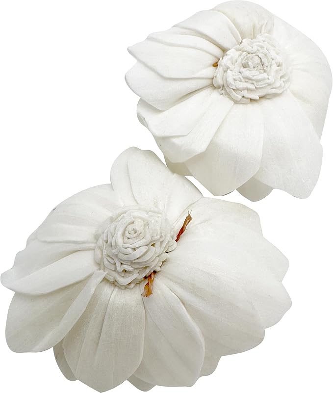 by M&M 5179 Pk6 Small Sola Shred Lotus - Handmade Lightweight Chewable Bird Foot Toys, Made from Many Sola Wood Slices, Delightful for Birds to Shred Apart, Stuff Treats Inside