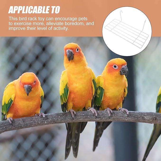 4 pcs Bird Perch Platforms Parakeet Cage Parrot Playstand Bird Supply Cage Accessories Budgie Cockatiel