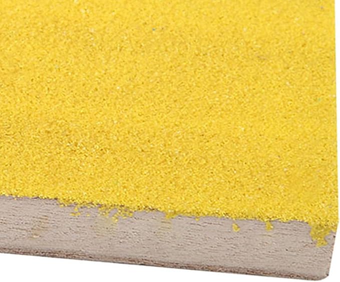 Wood Bird Perch Stand Platform Bird Cage Corner Shelf Grinding Clean Bird Playground for Hamster Squirrel Standing Sleeping Chewing (Yellow Long Edge Screw)