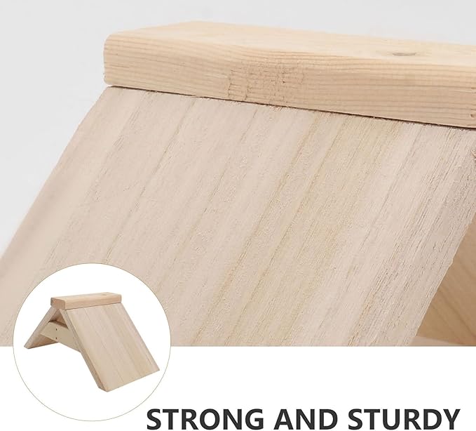 POPETPOP Dove Rest Stand : 2Pcs Wooden Pigeon Perch Bird Perch Stand for Pigeons Doves Parrots - Easy to Install, 8.65X4.72X4.72in