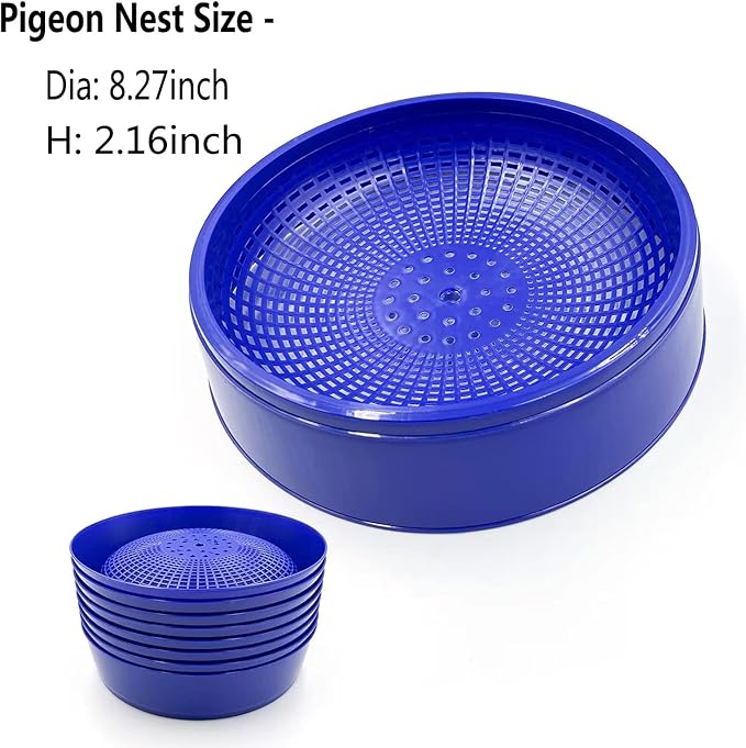 8PCS Racing Pigeon Nest Bowl, Plastic Bird Nest, Sturdy and Anti-Rollover, Keeps Eggs Safe and Secure