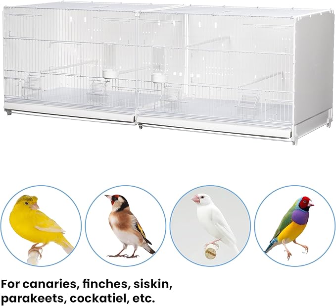 Canary and Finch Breeding Cage White Art. 400
