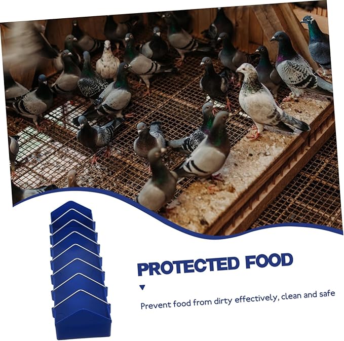 Bird Feeder Plastic Slot Storage Trough Bird Food Dispenser Feeding Dish Container Pigeon Supplies 40cm for Animals Pigeon Feeder