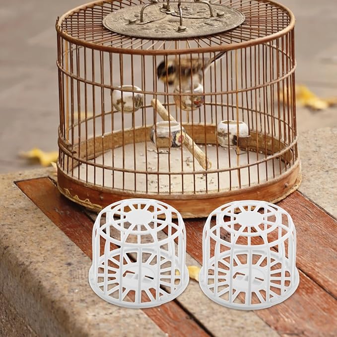 UKCOCO 4Pcs Durable Plastic Bird Nest Box for Finch and Canary Breeding Complete Nesting Material for Bird Cage Accessories for Parrots and Birds