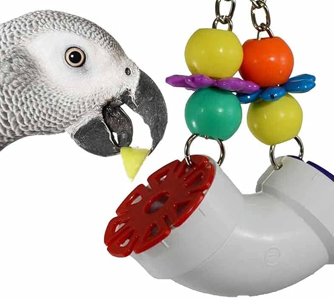 Super Bird Creations SB751 PVC Forager Bird Toy, Medium/Large Bird Size, 3” x 5” x 8”
