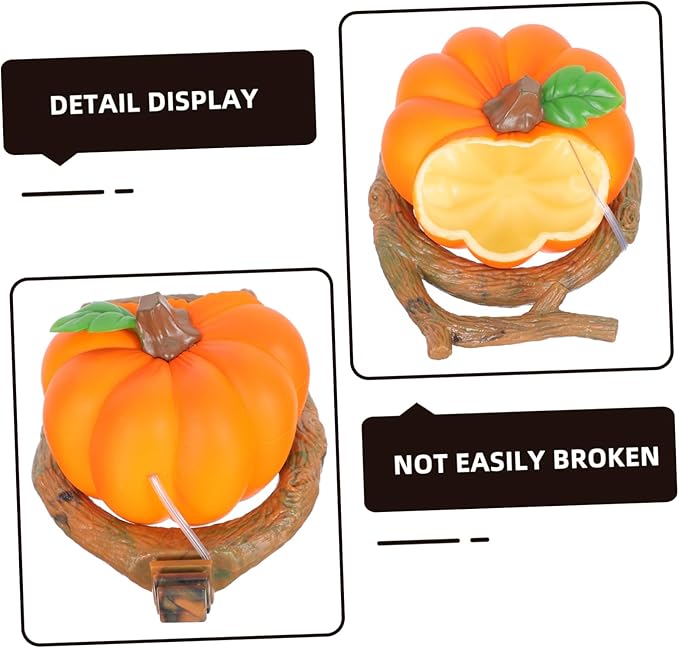 FOMIYES 1pc Pumpkin-Shaped Parrot Feeding Box Bird Food Container for Birdcage Convenient Easy to Fill Bright Colors Attract Birds Dual Function for Food All Cages