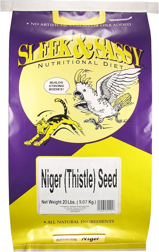 SLEEK & SASSY Niger (Nyjer) Thistle Bird Seed (20 lbs.)
