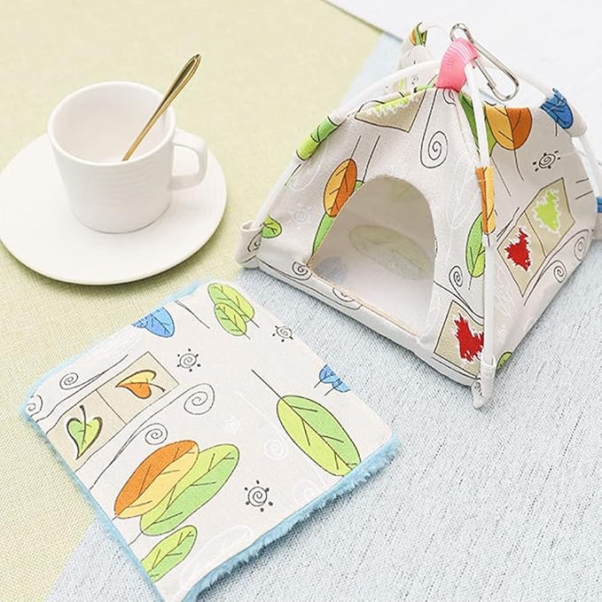FEimaX Bird Nest House Hanging Hammock Finch Cage, Snuggle Hut Tent for Small Large Medium Parrots Parakeet Lovebird African Grey Budgies Cockatiels