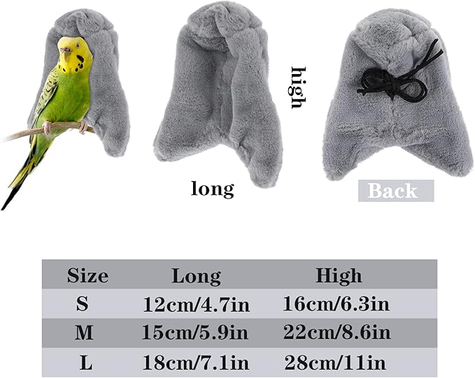 Corner Fleece Bird Blanket,Cuddle Nest Hanging Toy,Bird Comfort Corner Assorted Colors, Parrot Cage Snuggle Hut Warm Bird Nest House Bed Hanging Hammock Toy, for Parakeet Cockatiel Lovebirds Khaki L…