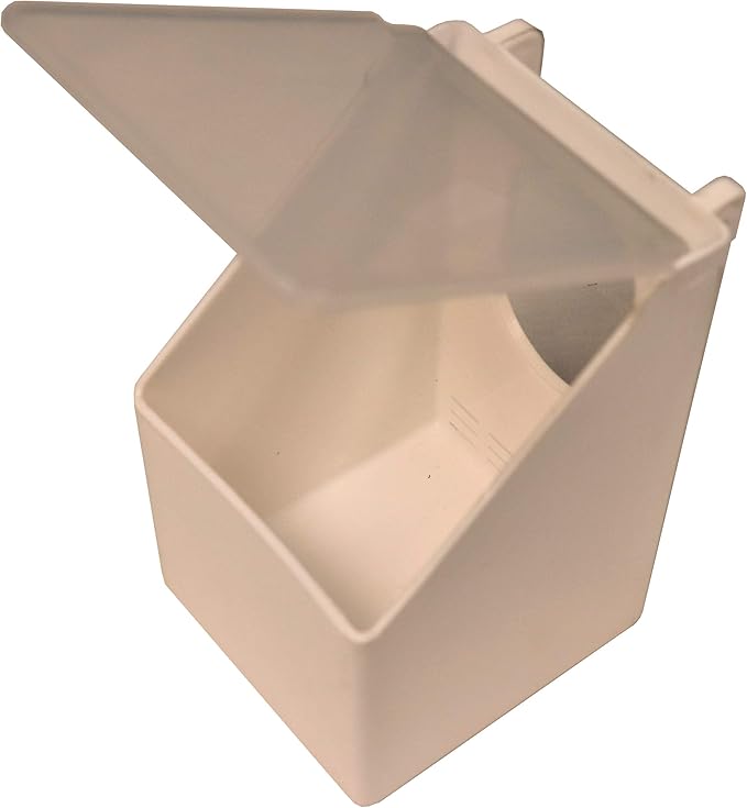 4 Pack of 1 Hole Plastic Quail Pigeon Dove Bird Outside of CAGE Mount FEEDERS