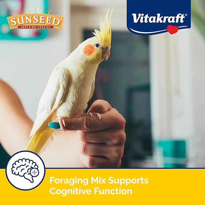 Vitakraft Vita Smart Gourmet Cockatiel and Lovebird Food - Vitamin-Fortified - Daily Pet Bird Food 4 Pound (Pack of 1)