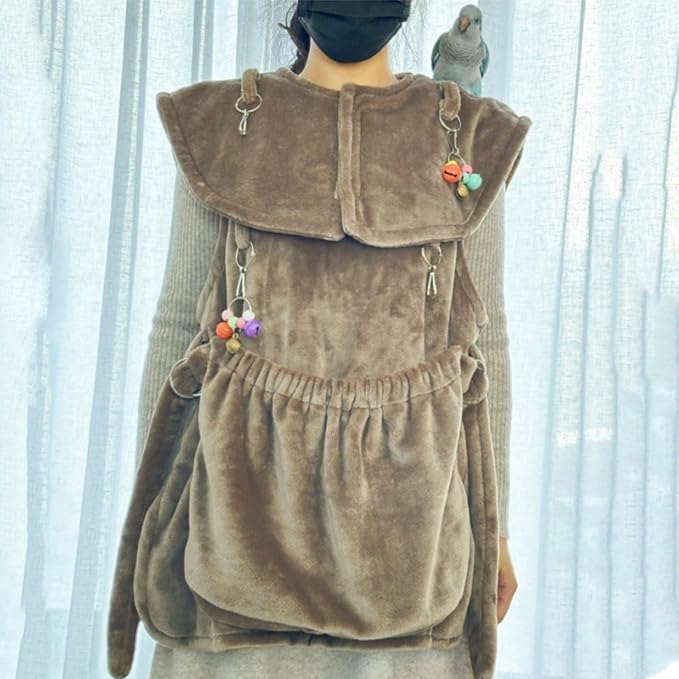 Parrots Anti-Scratch Shoulder Protector for Bird Anklet&Toy Cockatiels Finches Multi-Functional Pet Shoulder Pad Diaper Shoulder Cover for Birds for Poop