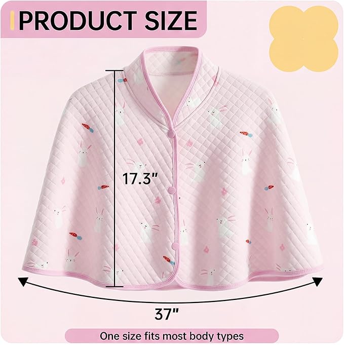QBLEEV Parrot Anti-Scratch Shoulder Protector, Bird Diaper Poop Cover Pad for Parakeets Cockatiels Conures, Cotton Shawl Cape for Birds to Stand on Shoulders, Pet Arm Guard for Lovebirds Finches