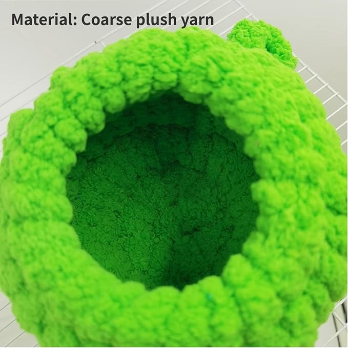 Winter Warm Bird Nest Bed Hanging Hammock Snuggle Hut Parrot House Tent Toy Bird Cage Perch for Bird Budgies Lovebird Finch Hamster Chinchilla Guinea Pig (Grey)
